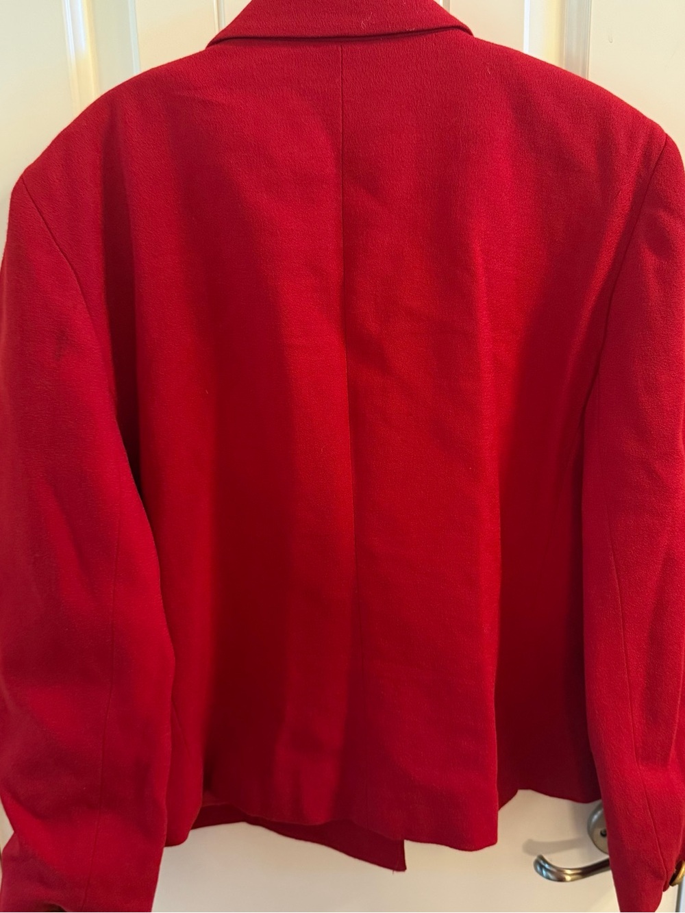 Vintage Christian Dior The Suit Red 100% Wool Double Breasted Blazer - Picture 8 of 9